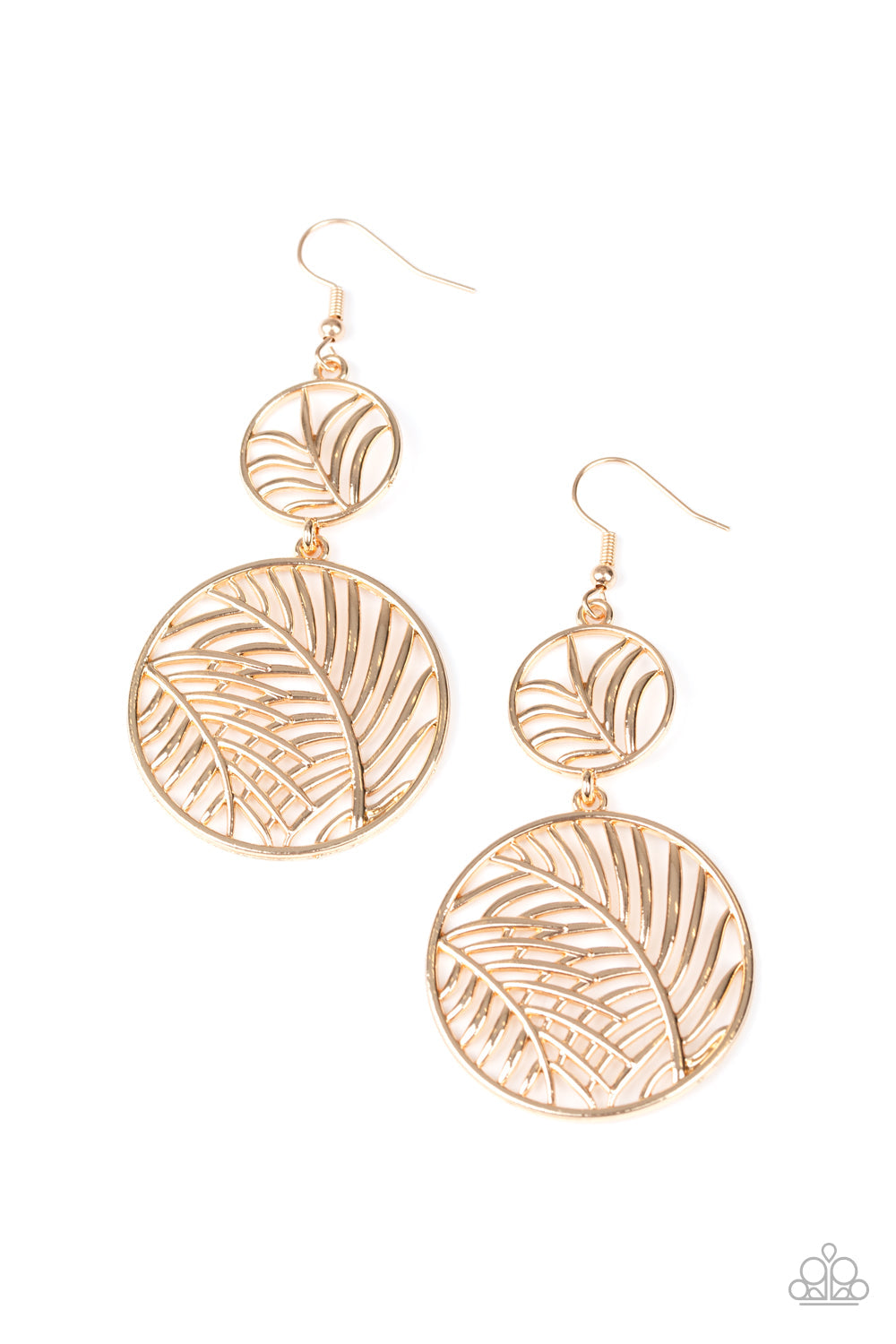 Palm Oasis - Gold Earrings