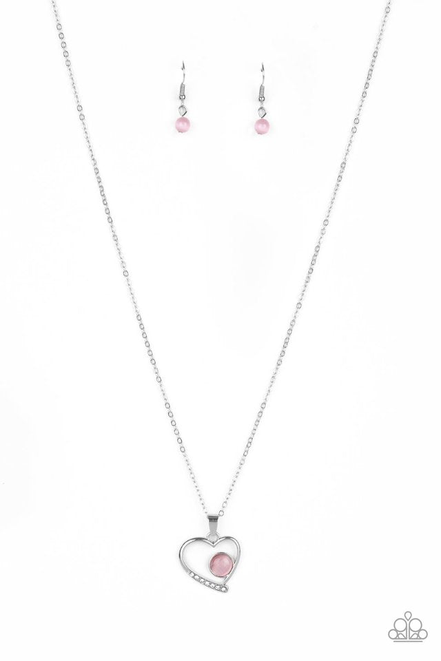 Heart Full of Love - Pink Necklace