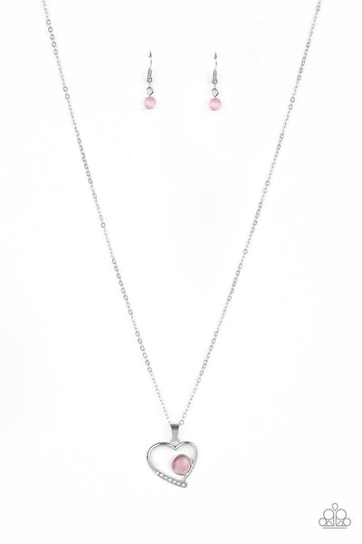 Heart Full of Love - Pink Necklace