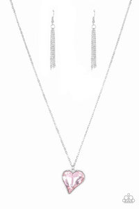 Heart Flutter - Pink Necklace