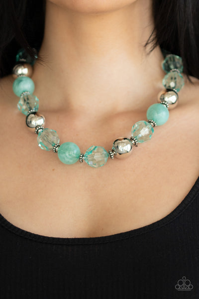 Very Voluminous - Green Necklace