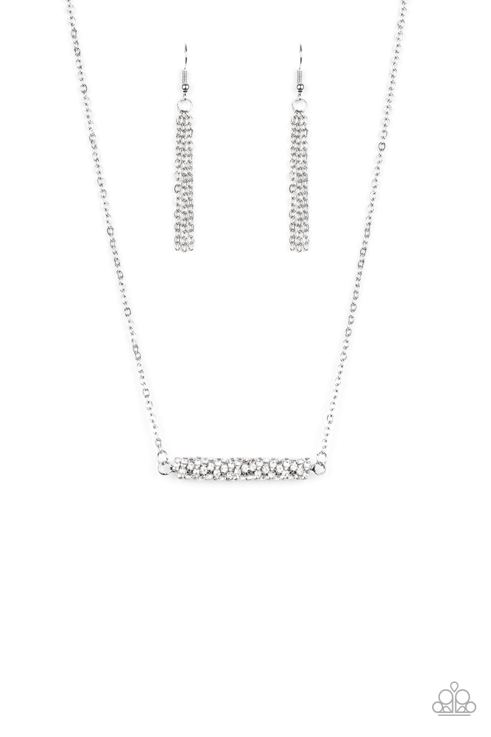 Timelessly Twinkling - White Necklace