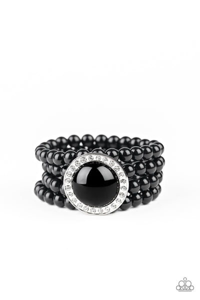 Top Tier Twinkle - Black Bracelet