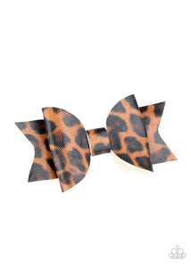 Hooked On a FELINE - Brown Hair Clip