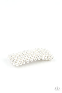 Pearl-Clutching Posh - White Hair Clip