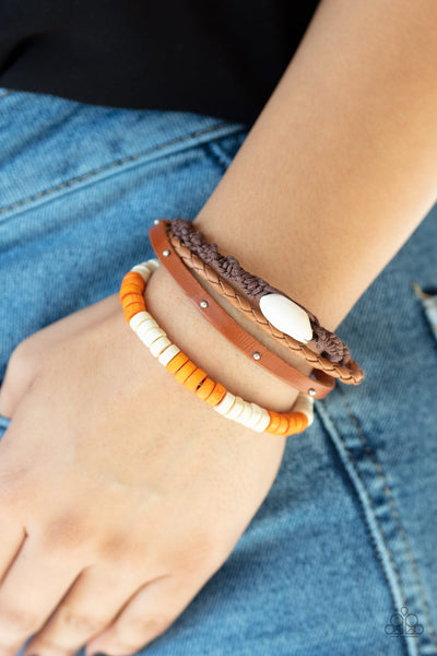 Beach Bounty - Orange Bracelet