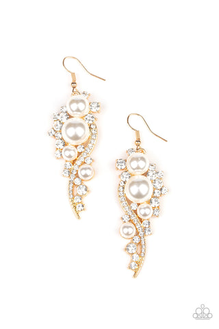 High-End Elegance - Gold Earrings