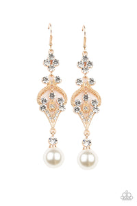 Elegantly Extravagant - Gold Earrings