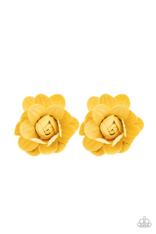 Beautifully Budding - Yellow Hair Clip