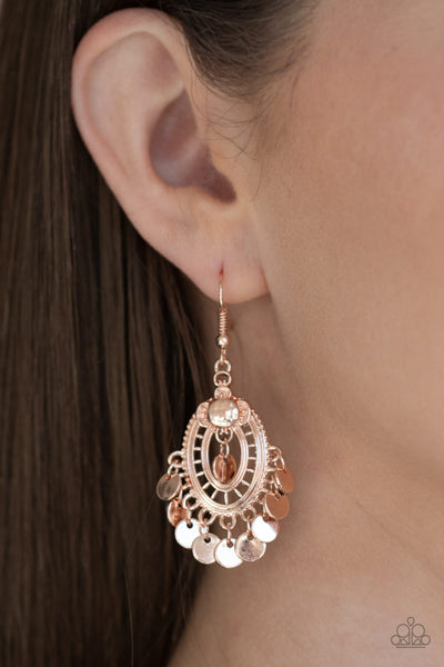 Chime Chic - Rose Gold Earrings