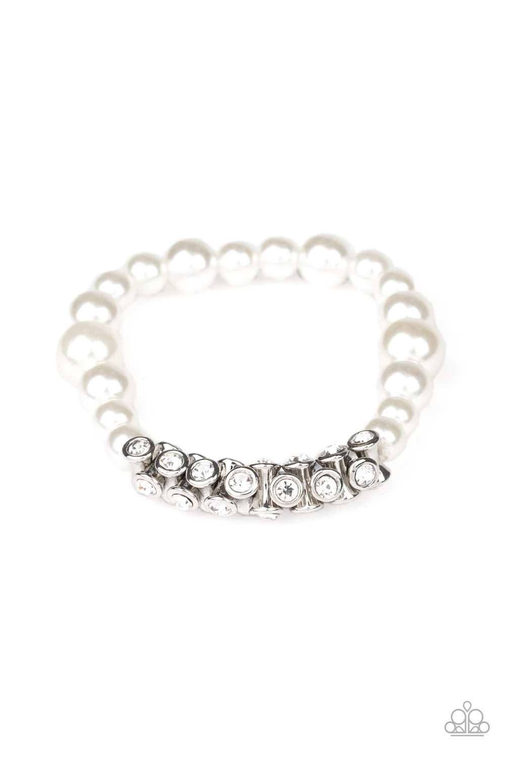 Traffic-Stopping Sparkle - White  Bracelet