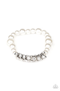 Traffic-Stopping Sparkle - White  Bracelet