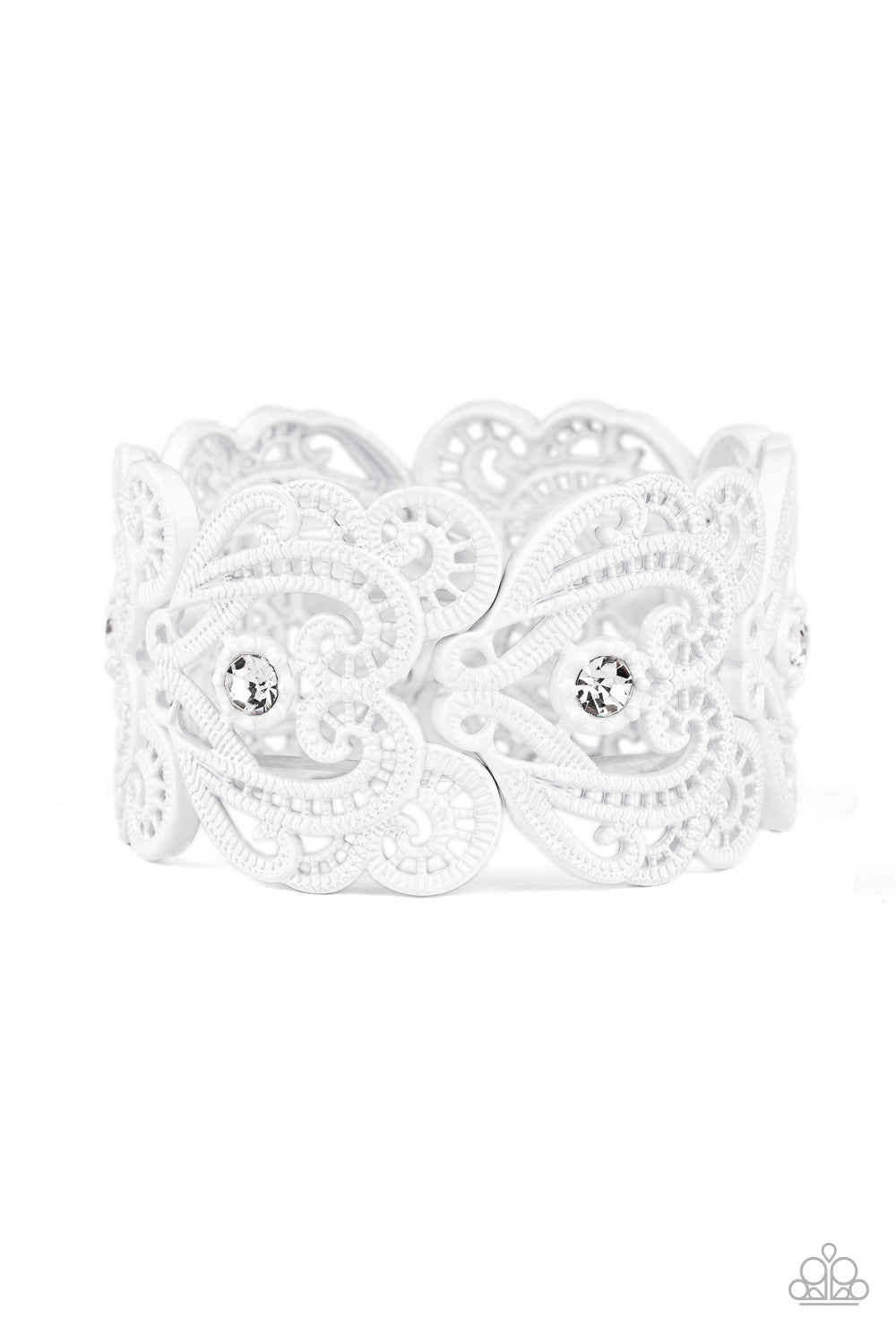 Vintage Romance - White Bracelet