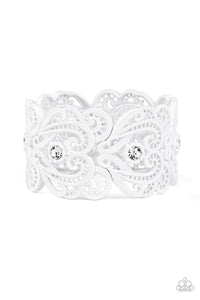 Vintage Romance - White Bracelet