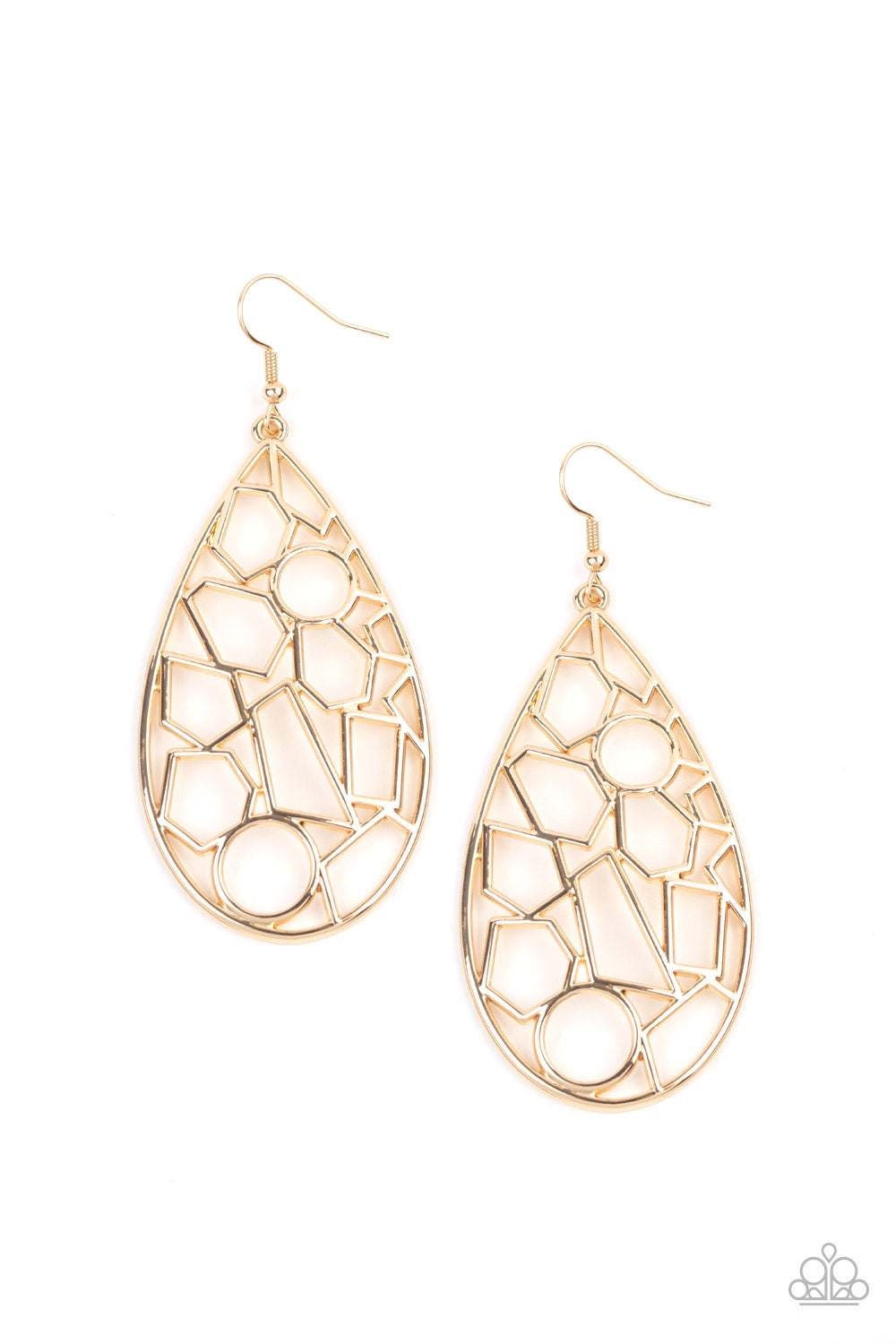 Reshaped Radiance - Gold Earrings