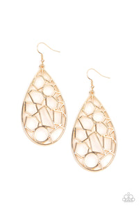 Reshaped Radiance - Gold Earrings