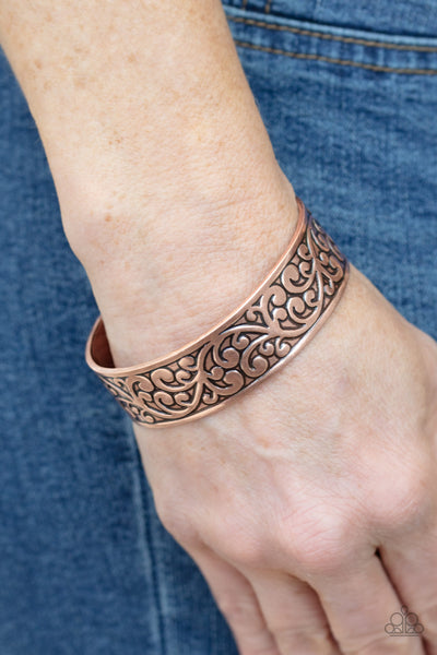 Read The VINE Print - Copper Bracelet