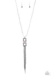 Times Square Stunner - Silver Necklace