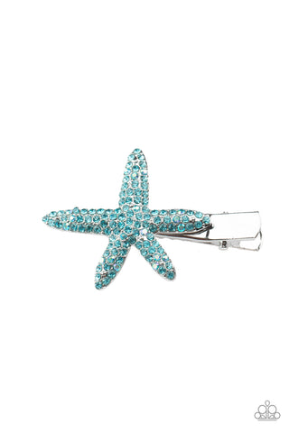 Wish On a STARFISH - Blue Hair Clip