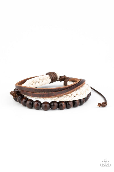 Wildly Wrangler - Brown Bracelet