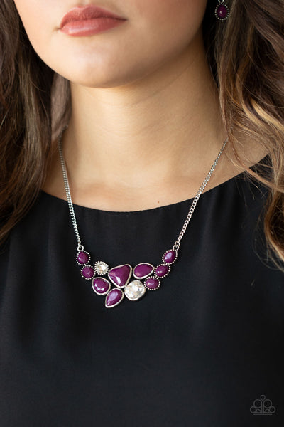 Breathtaking Brilliance - Purple Necklace