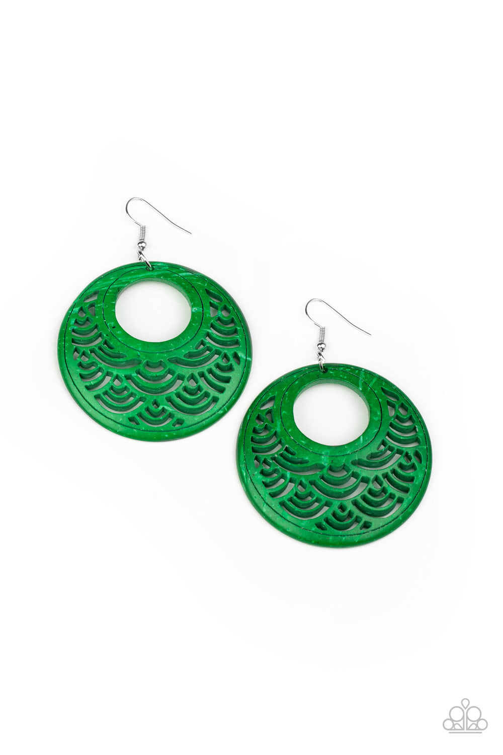 Tropical Canopy - Green Earrings