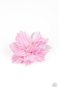 STRIPE For The Picking - Pink Hair Clip