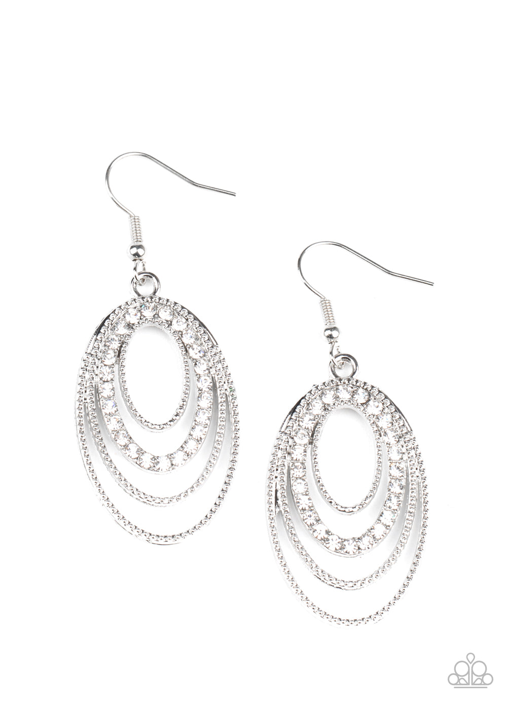 Date Night Diva - White Earrings