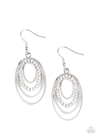 Date Night Diva - White Earrings