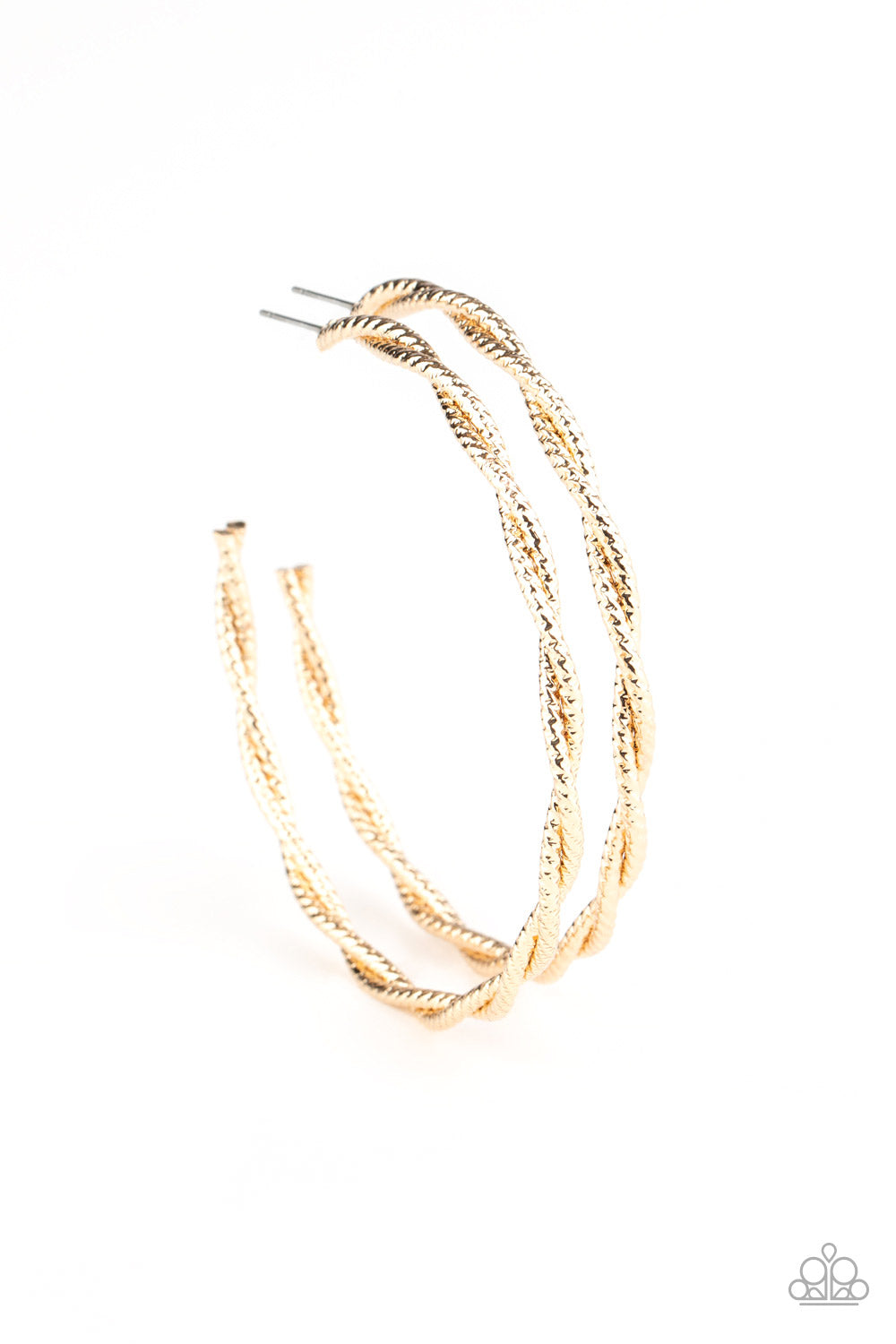 Totally Throttled - Gold Earrings