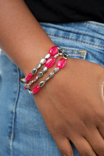 Sorry to Burst Your BAUBLE - Pink Bracelet