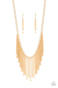 Cue The Fireworks - Gold Necklace