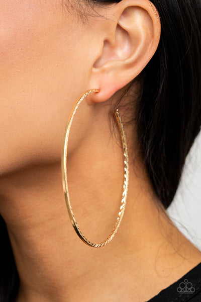 Diamondback Diva - Gold Post Earrings