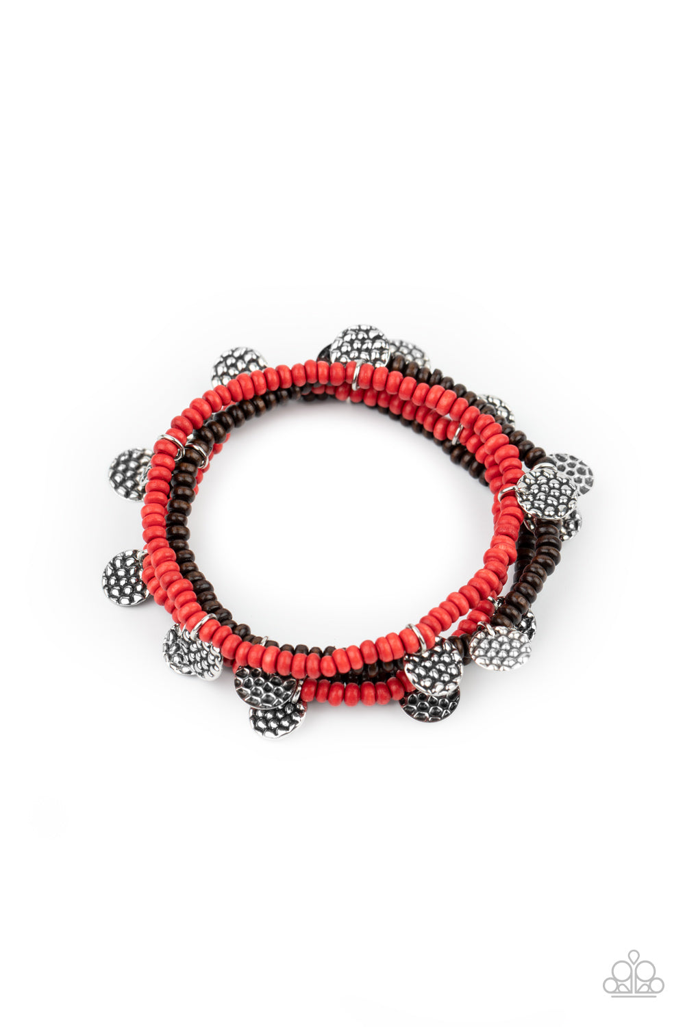 WOODnt Count It - Red Bracelet