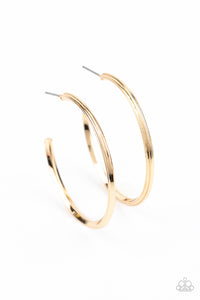 Chic As Can Be - Gold Earrings