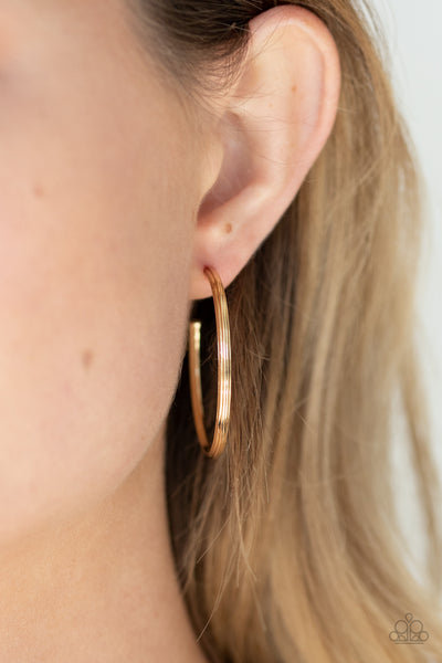 Chic As Can Be - Gold Earrings