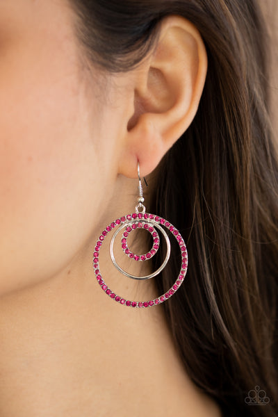 Bodaciously Bubbly - Pink Earrings