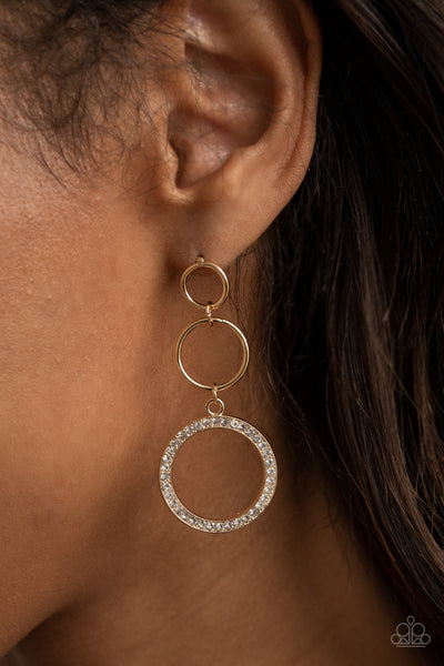 Rule-Breaking Radiance - Gold Post Earrings