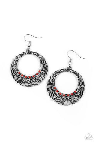 Adobe Dusk - Red Earrings