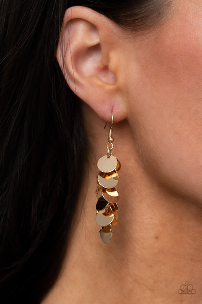 Hear Me Shimmer - Gold Earrings