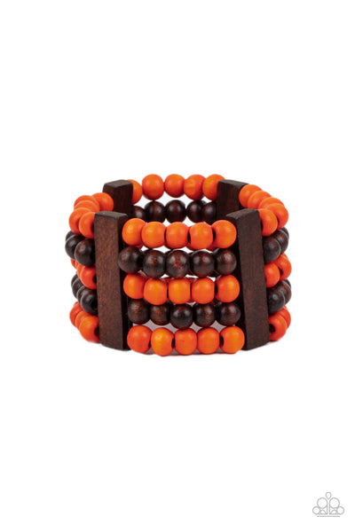 Caribbean Catwalk - Orange Bracelet