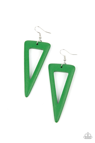 Bermuda Backpacker - Green Earrings