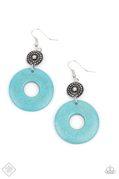 Earthy Epicenter - Blue Earrings