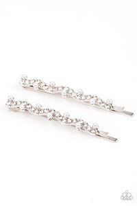 Ballroom Banquet - White Hair Clip