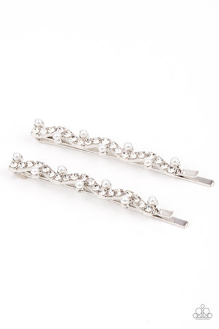 Ballroom Banquet - White Hair Clip