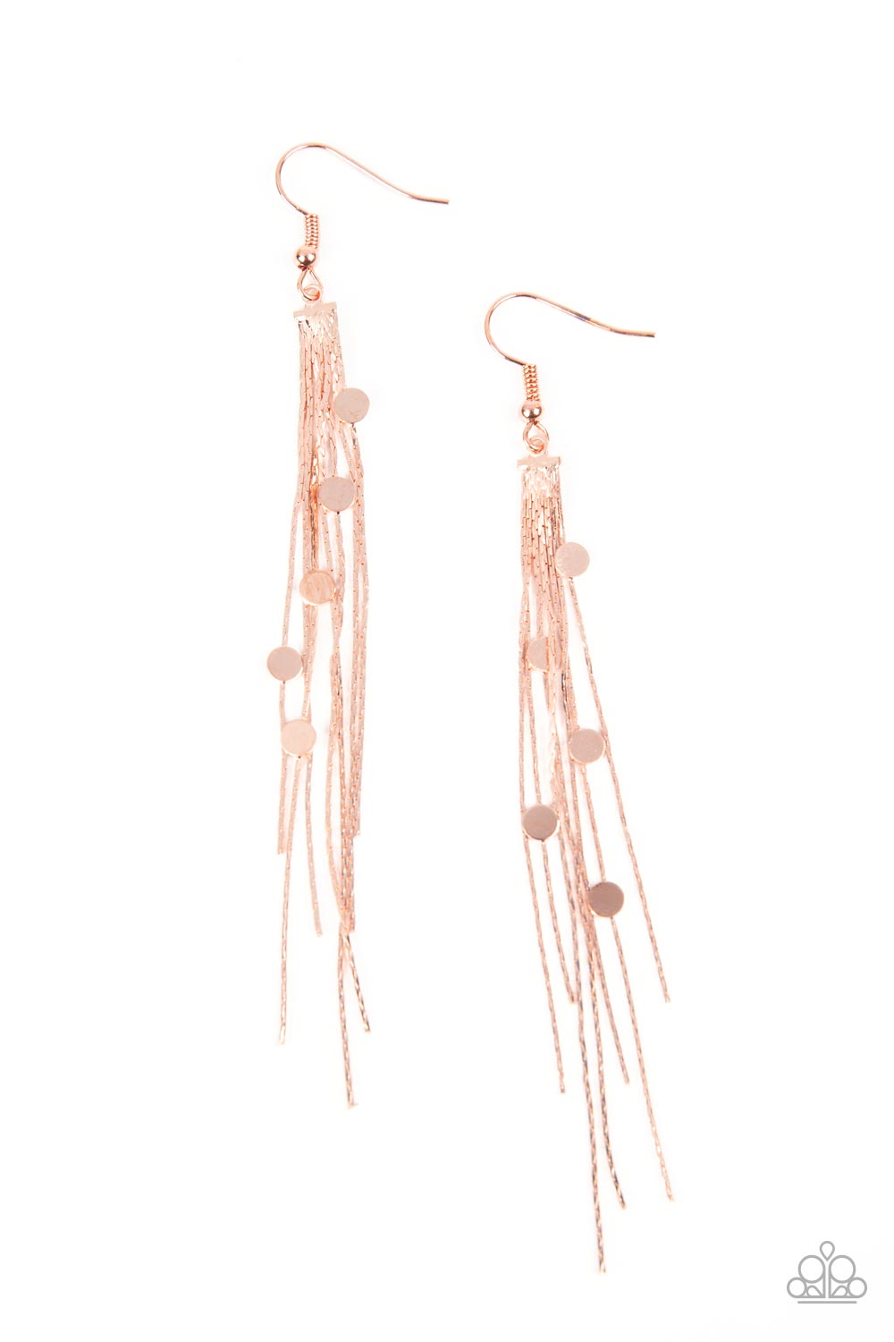 Cosmic Cascade - Copper Earrings