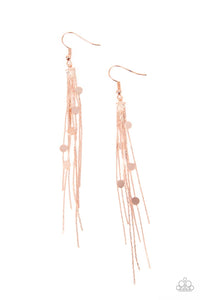 Cosmic Cascade - Copper Earrings