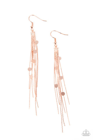 Cosmic Cascade - Copper Earrings