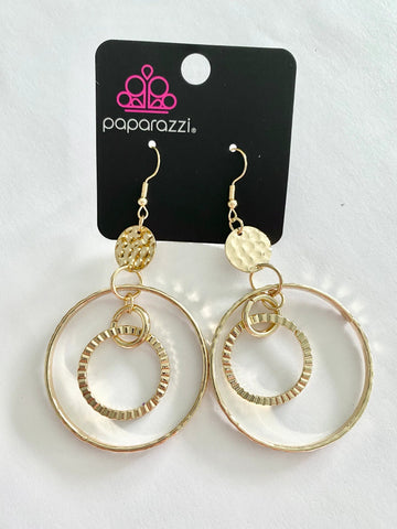 Mechanical Mecca - Gold Earrings