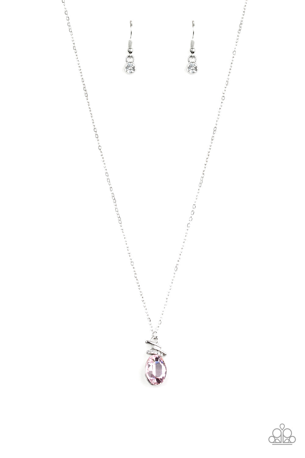 Diamonds For Days - Pink Necklace